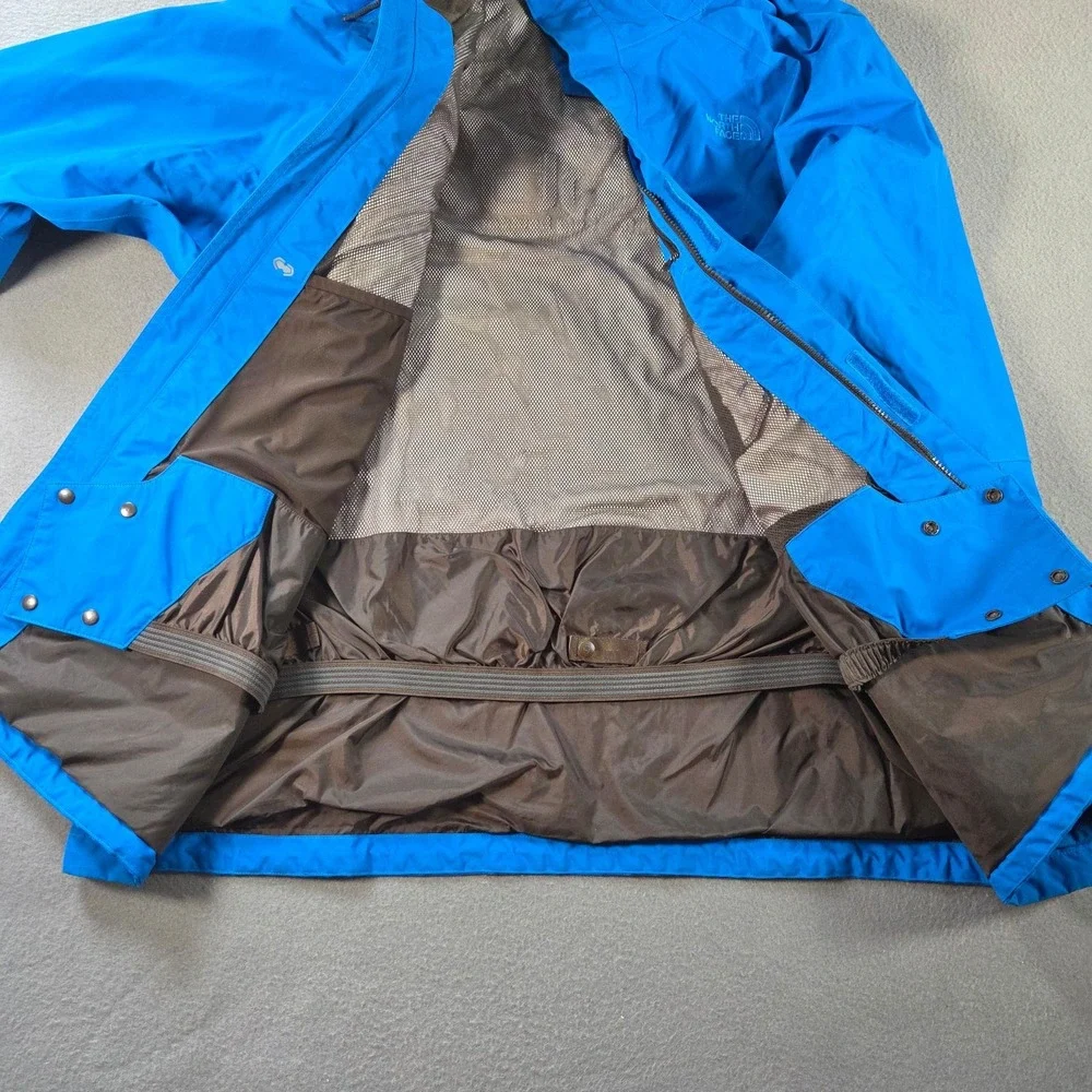 The North Face Snowboard Jacket Mens 2XL Blue Hyvent Ski Patrol Waterproof Hood